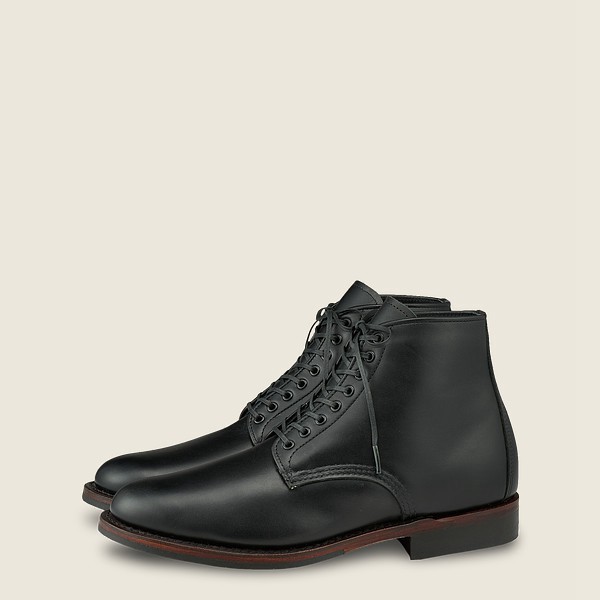 Heritage Støvler Herre - Red Wing Williston - 6-Inch Featherstone Læder - Sort - JAORQM-023